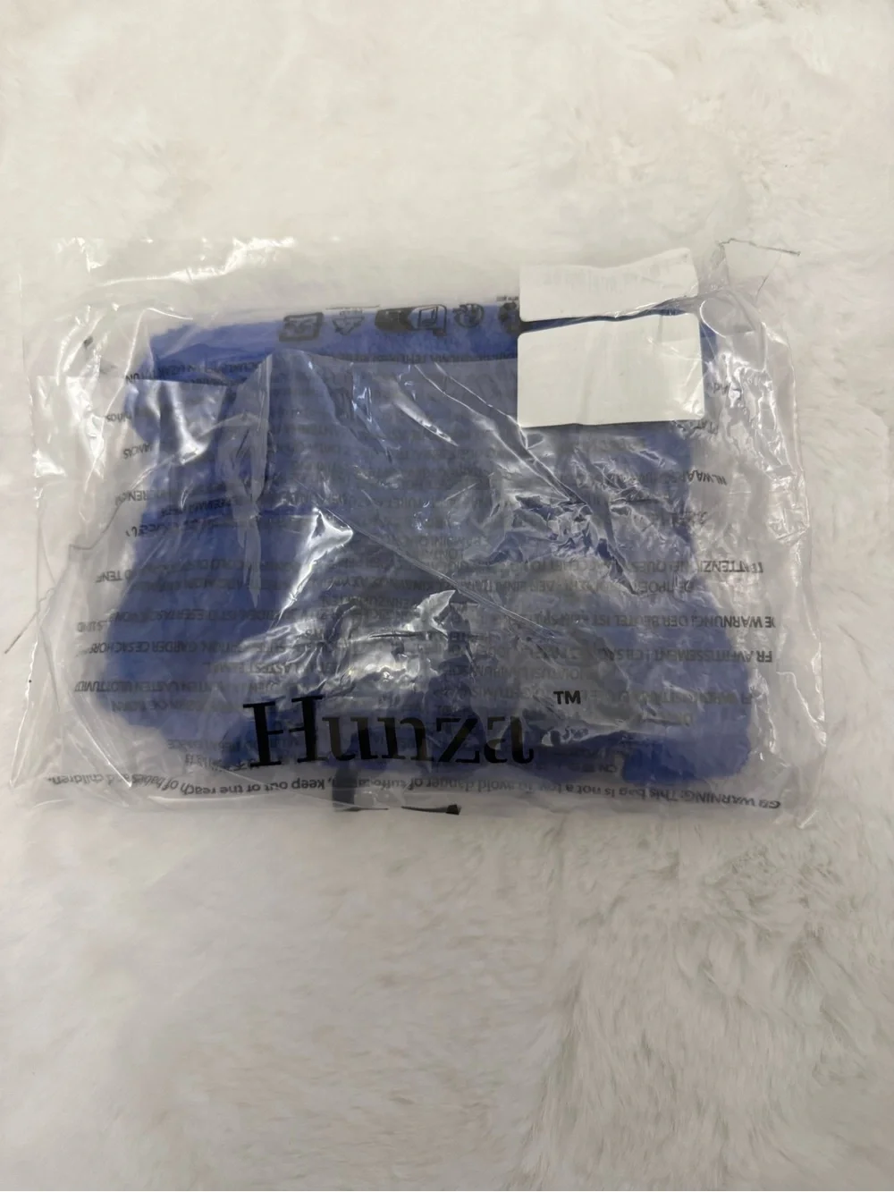 NWT Hunza G Kids Alva Crinkle Swimsuit Royal Blue 3-6 Years One Size
